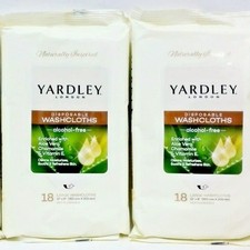 Yardley London Disposable Skin Cleaning Wipes Pack of 18 Hypoallergenic Fresh...