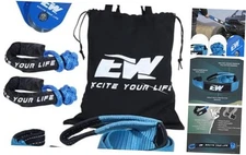 NIXFACE Offroad Recovery Kit |10-Ton Snatch Block | 3in x 8ft Tree Saver | 