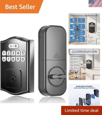 Smart Deadbolt Keyless Entry Door Lock - 200 User Codes & Auto-Lock Feature