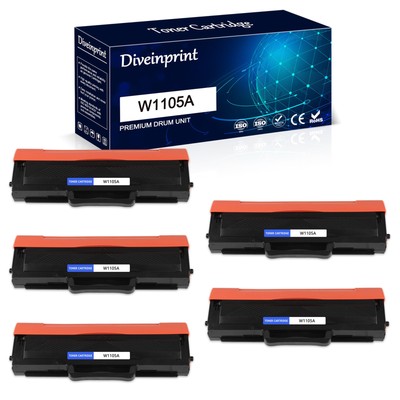 5PK W1105A 105A Toner Cartridge Compatible With HP LaserJet MFP 137fnw 135a 135w