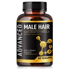 Hair Growth Vitamins For Men-Anti Hair Loss Support Vitamins Pills & Dht Blocker