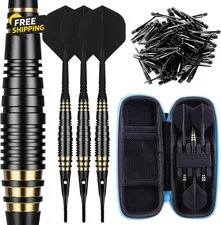 Professional Soft Tip Darts Set 18 Grams with 30 Extra Dart Tips