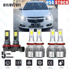 For Chevy Malibu 2006-2012 6000k Combo Led Headlights Fog Lights Bulbs Kit 6pc