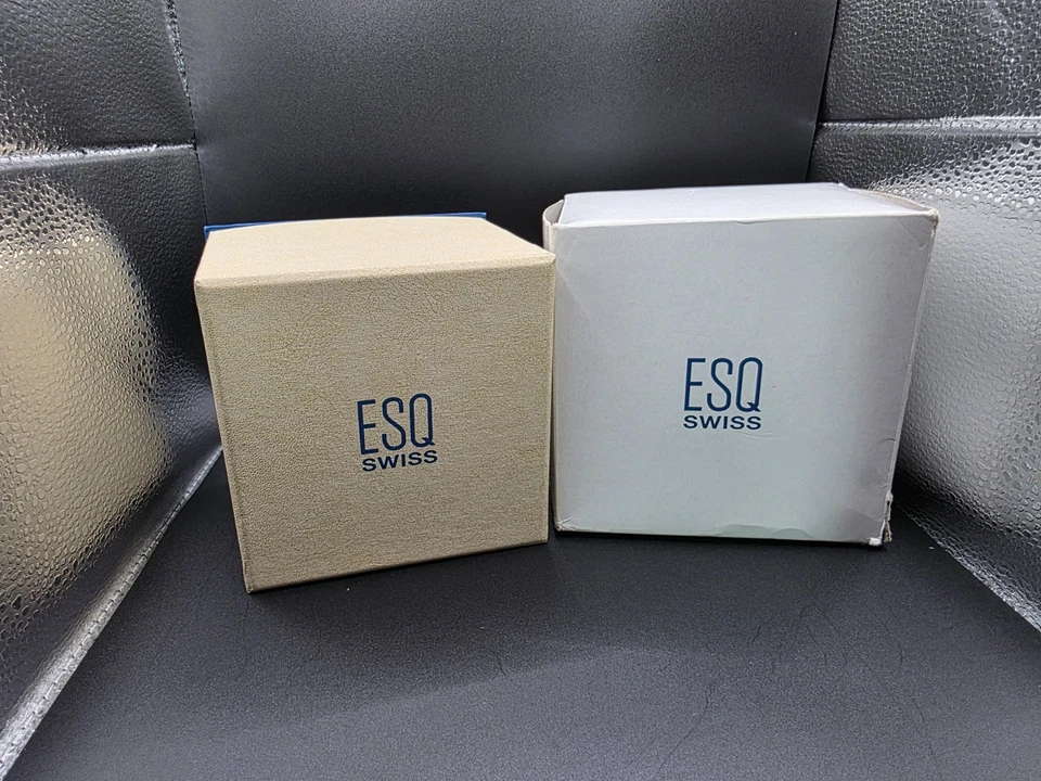 ESQ Swiss Men Submersible Swiss Quartz Analog Date & Rubber Band Made By Movado - Image 4 of 4