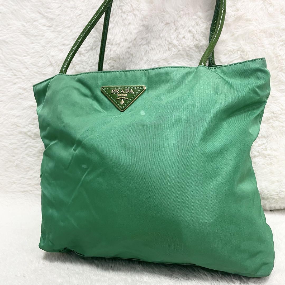 Prada A4 Storage Triangle Logo Large Tote Bag Spacious Multi functional Handbag