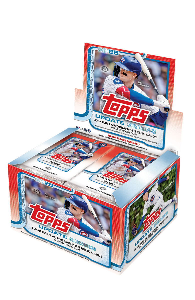 2025 TOPPS UPDATE SERIES 6-BOX HOBBY JUMBO CASE (6 AUTOS) MLB