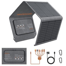 Image of 40W Portable Solar Panel Kit For Anker 521 SOLIX C200 Power Station Power Banks