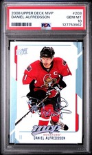 2008 Upper Deck MVP Daniel Alfredsson #203 HOF PSA 10 Pop 2