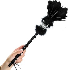 Witch Broom Wand Wicked Spider Fancy Dress Up Halloween Adult Costume Accessory