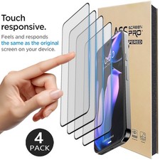 4 Pack For Google Pixel 9/9 Pro/9 Pro XL Clear Tempered Glass Screen Protector