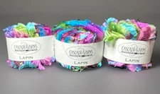 Cascade Yarns LAPIN feathered ribbon novelty yarn Discontinued, 3 Rolls