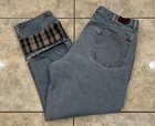 Mens 36X30 LL BEAN Flannel Lined Natural Fit Distressed Denim Jeans Pants 130657 — photo 1