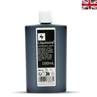 Elektrisch leitfähige Farbe 100ml - Mattschwarz EMI-Schild für DIY-Projekte