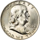 1958-D Franklin Half Dollar - FBL - Brilliantly Uncirculated!