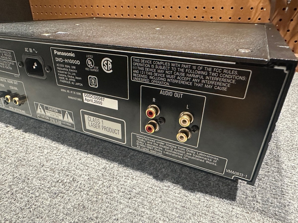 Panasonic パナソニック DVD-H1000 DVD/CDプレーヤー 概要 DVD／CDプレーヤー DVD-H1000 | ブルーレイディスク