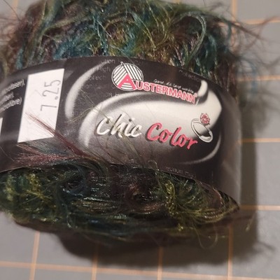 AUSTERMANN CHIC COLOR SOFT FUZZY YARN GREENS  MADE IN ITALY  COMBINE SHIP