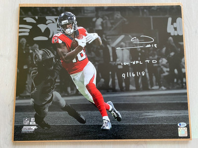 NFL Atlanta Falcons Calvin Ridley SIGNED 16x20 inch / 40x50 cm Photograph