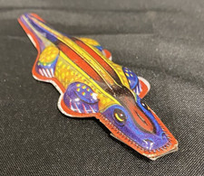 Tin Litho Vintage Alligator Noisemaker Clicker 5" Long