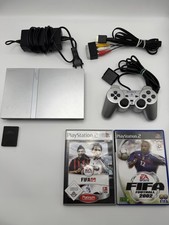 Sony PlayStation 2 PS2Konsole Silber Controller 128MB Memory Card und 2 Spiele
