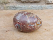 Brown & Green Polished Stone Egg