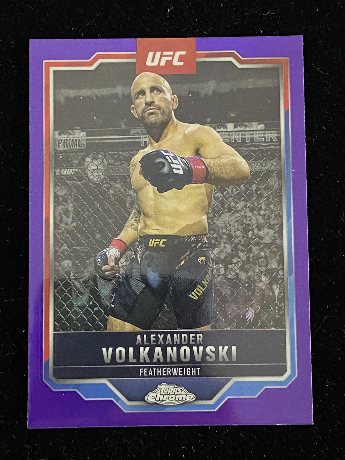 2025 Topps Chrome UFC Alexander Volkanovski Purple Refractor Parallel -1yz