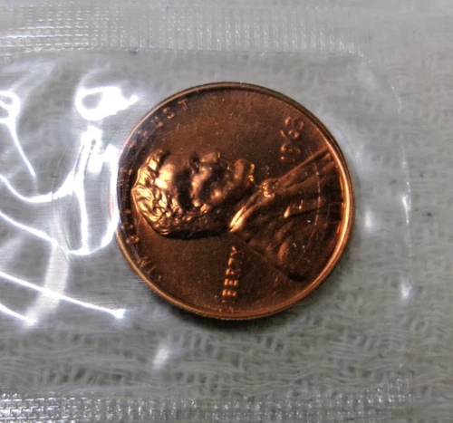 1963 P Lincoln  Cent in Original US Mint Proof Cello