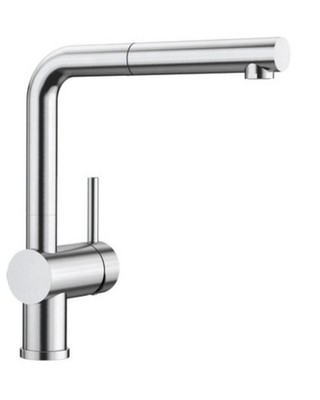 Blanco Linus-S ND Chrom ausziehbarer Wasserhahn - Neu Sonstige