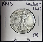 1943 P 50C Walking Liberty Half Dollar - 90% Silver - Starting at $1.99 - Nice
