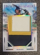 Blake Burke Jumbo Patch 10/10 2025 Panini Boys of Summer Bookend Brewers