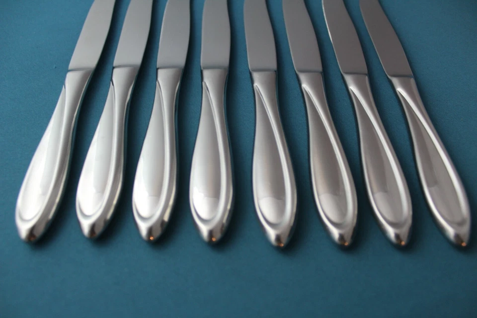 8 Dinner Knives Hollow Yamazaki Patrick ESCAPADE Stainless China 9 1/8" - Image 2 of 4