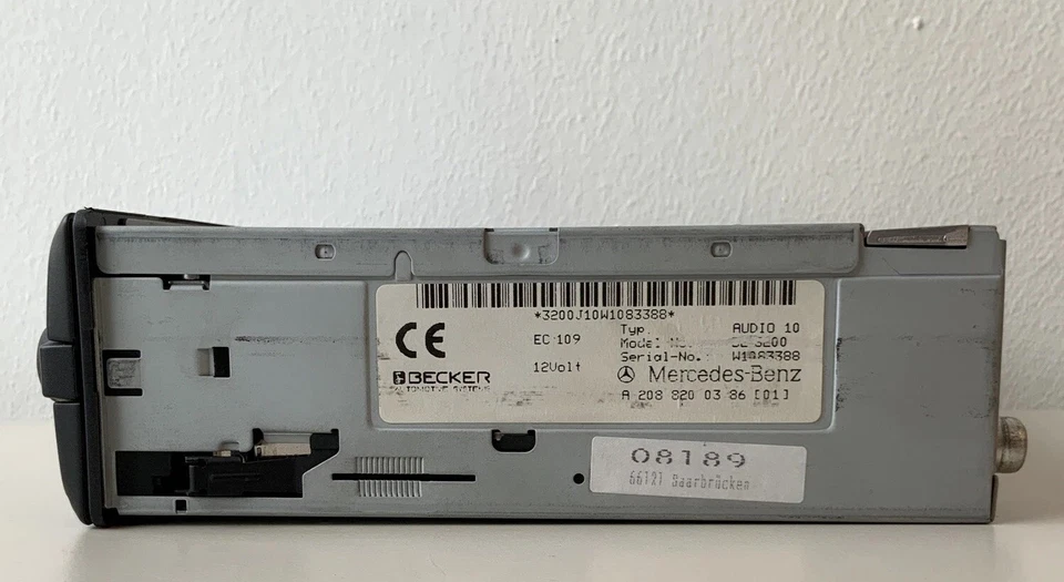 Mercedes Benz audio 10 Becker BE 3200 Kassette Autoradio car radio - Bild 2 von 4