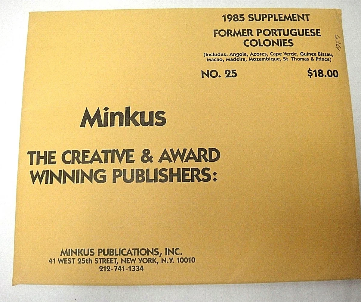 Minkus 1985 Former Portuguese Colonies Stamp Album Supplement #25 NOS