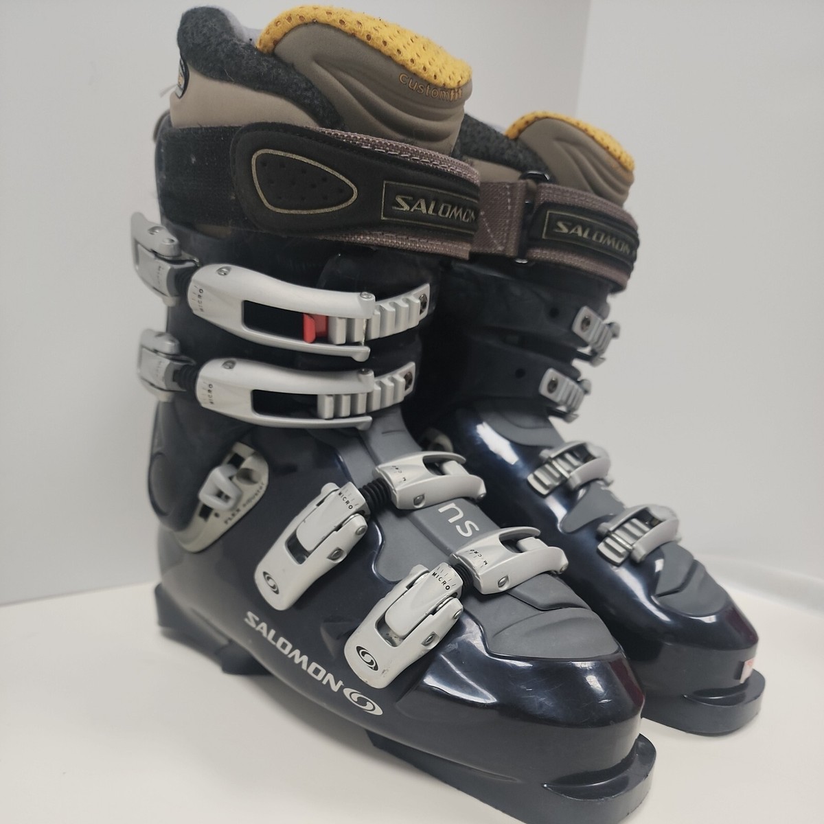 Salomon Evolution Womens Ski Boots Mondo 25.5 Size Sensifit 296mm Black 3D