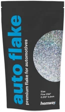 Hemway Silver Holographic Metal Flake 0.015" 100g Auto Car Bike Glitter Paint