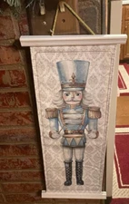 Ashland Christmas Nutcracker Canvas Wall Decor Ready To Hang & Foldable