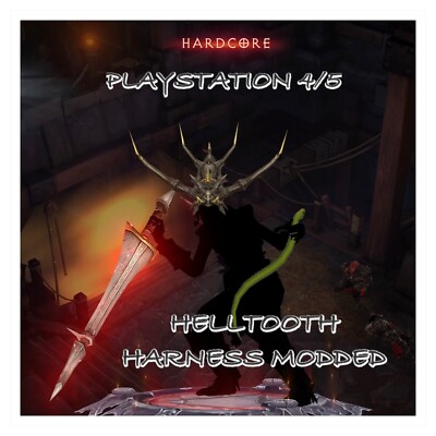 Diablo 3 Playstation 4/5 Hexendoktor Helltooth Harness Fully Modded Primal Set