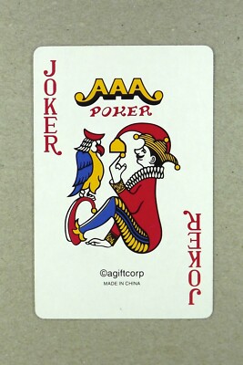 1 x Joker Spielkarte No Guts No Glory Agiftcorp AAA Poker AC 233