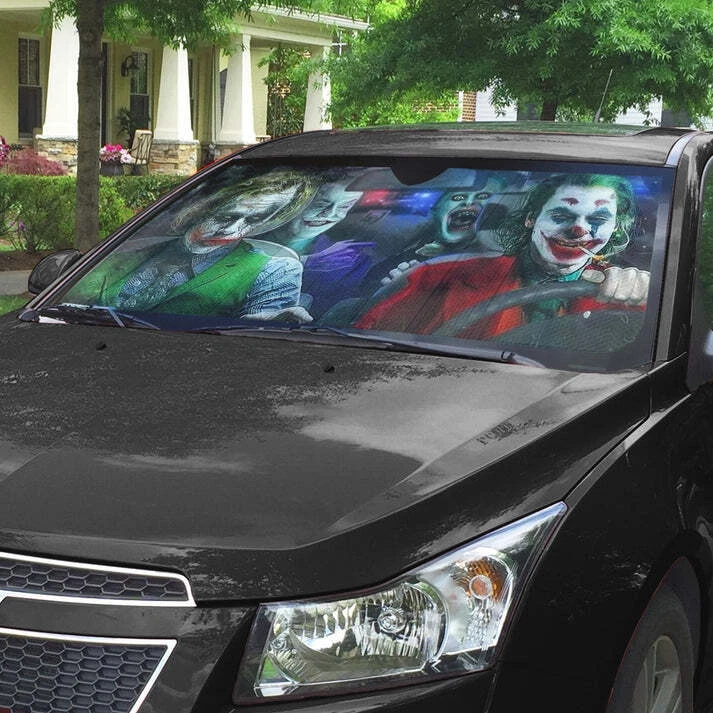 Halloween Clowns Custom Car Auto Sunshade