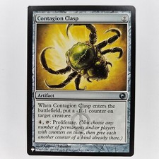 MISCUT SQUARE CORNER CONTAGION CLASP THE LIST - SCARS OF MIRRODIN NM MTG