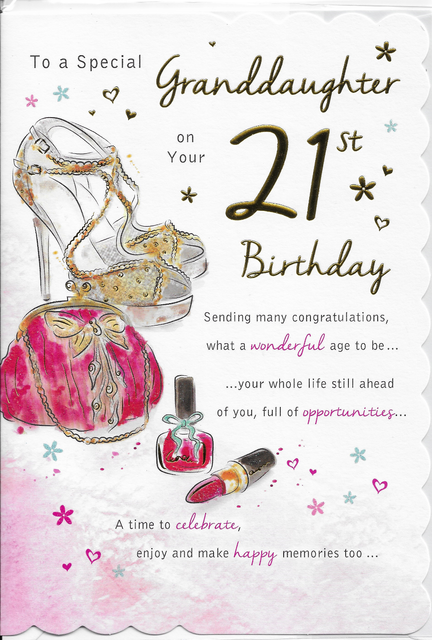 granddaughter 21st card