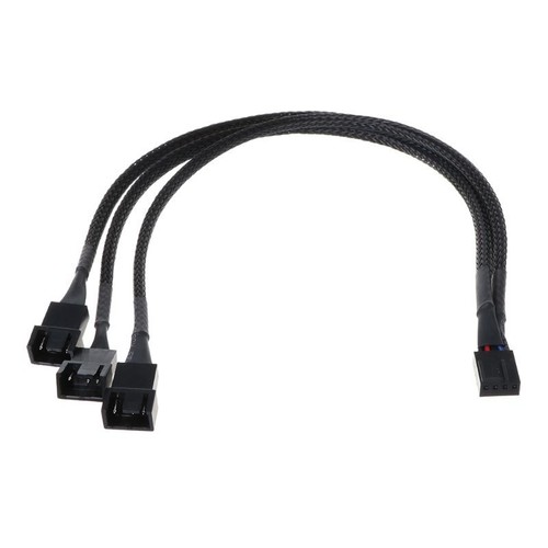 New Arrival Fan 4pin to 3 x 4pin/3pin PWM Extender Cable 4pin 1 to 3 Y Splitter - Picture 2 of 8