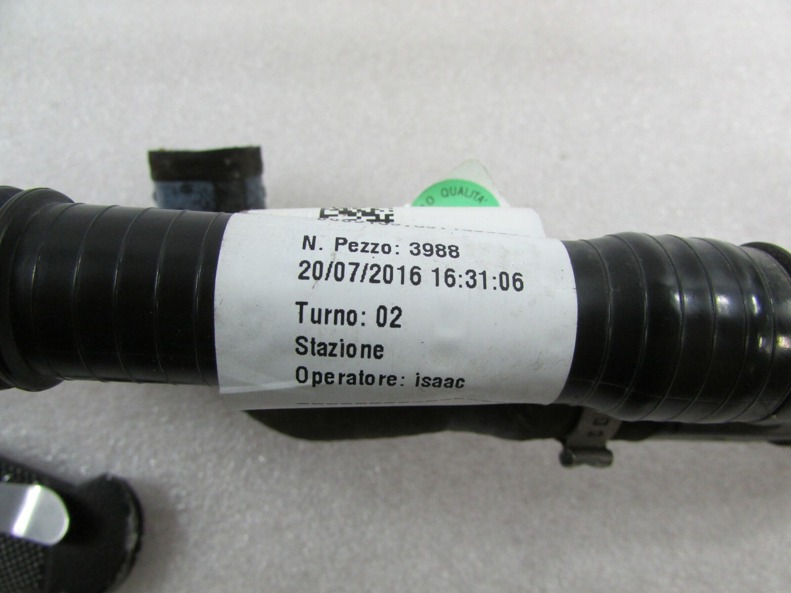 Ferrari 488, Engine Side Secondary Air Pump Pipe, Used, P/N 316978