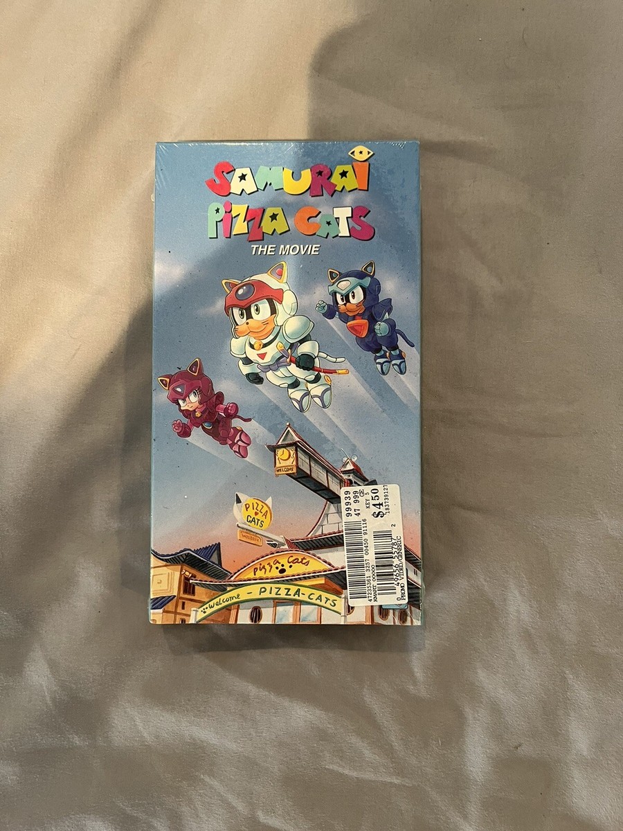 SAMURAI PIZZA CATS The Movie VHS, 1992 Ultra Rare Saban Animated