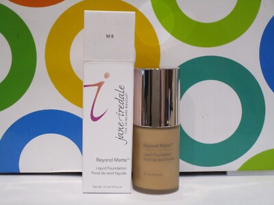 JANE IREDALE ~ BEYOND MATTE LIQUID FOUNDATION ~ M 8 ~ .9 OZ