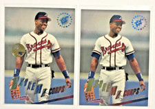 Fred McGriff 1995 Topps Stadium Club MEMBERS Only + Base Extreme Corps Insert