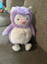 Carter  s Plush Purple White Grey Owl Bird Stuffed Animal Baby Toy Lovey 67362