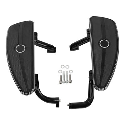 Half-Shield Rider Footboard w/ Mount Bracket For Harley Street Road Glide 14-24