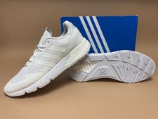 Size 11 - adidas ZX 1K Boost Triple White for sale online | eBay