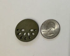 DILL BUTTONS #348629 - ARMY GREEN - ROUND - 28mm - 8 BUTTONS IN SET