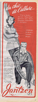 REKLAME WERBUNG 084 1953 JANTZEN Anoraks Spindeln Jacken Pullover